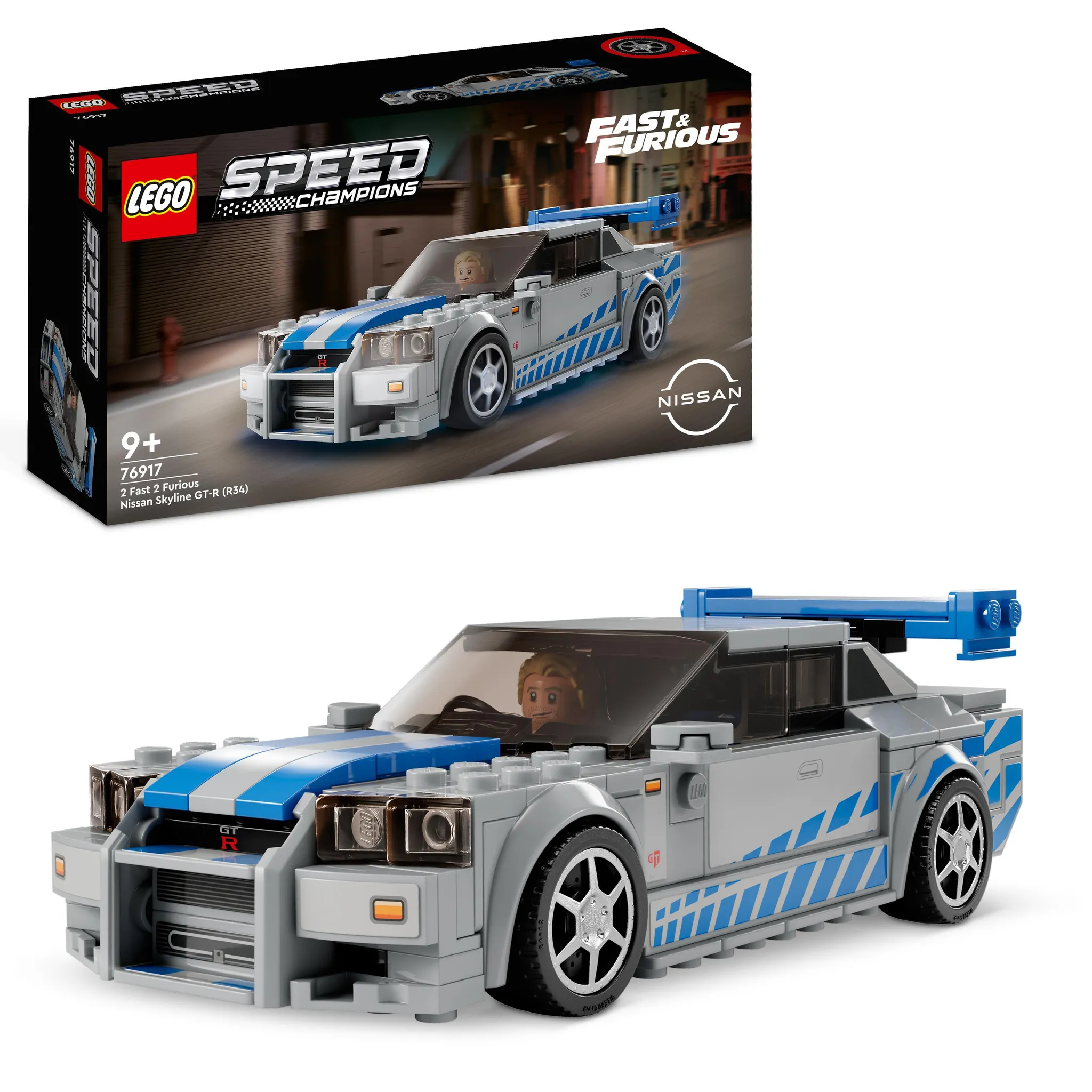 Klocki LEGO 76917 Speed Champions Nissan Skyline GT-R (R34) z filmu „Za szybcy, za wściekli”