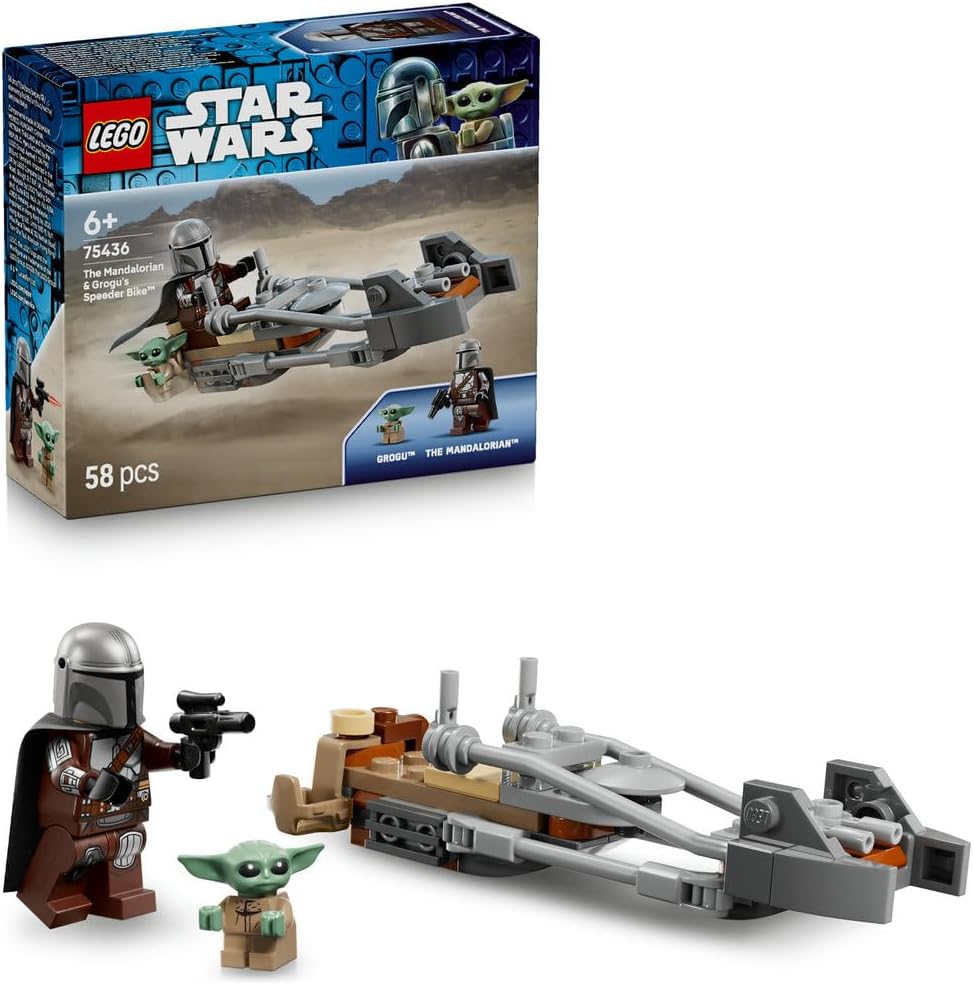 Klocki LEGO Star Wars Śmigacz Mandalorianina i Grogu