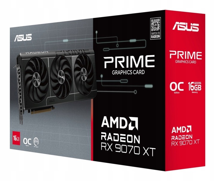 Karta graficzna Asus Prime Radeon RX 9070 XT OC 16GB GDDR6 - PARTKOM