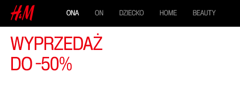 WYPRZEDAŻ do 50% na H&M