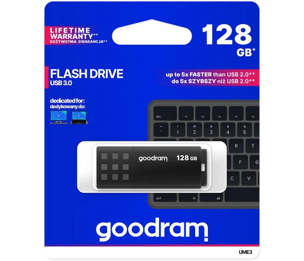 GOODRAM Pendrive UME3 128GB USB 3.0 Czarny
