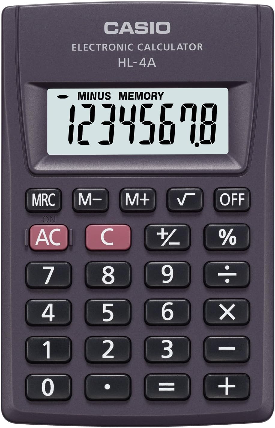 Casio HL-4A Kalkulator kieszonkowy Antracyt