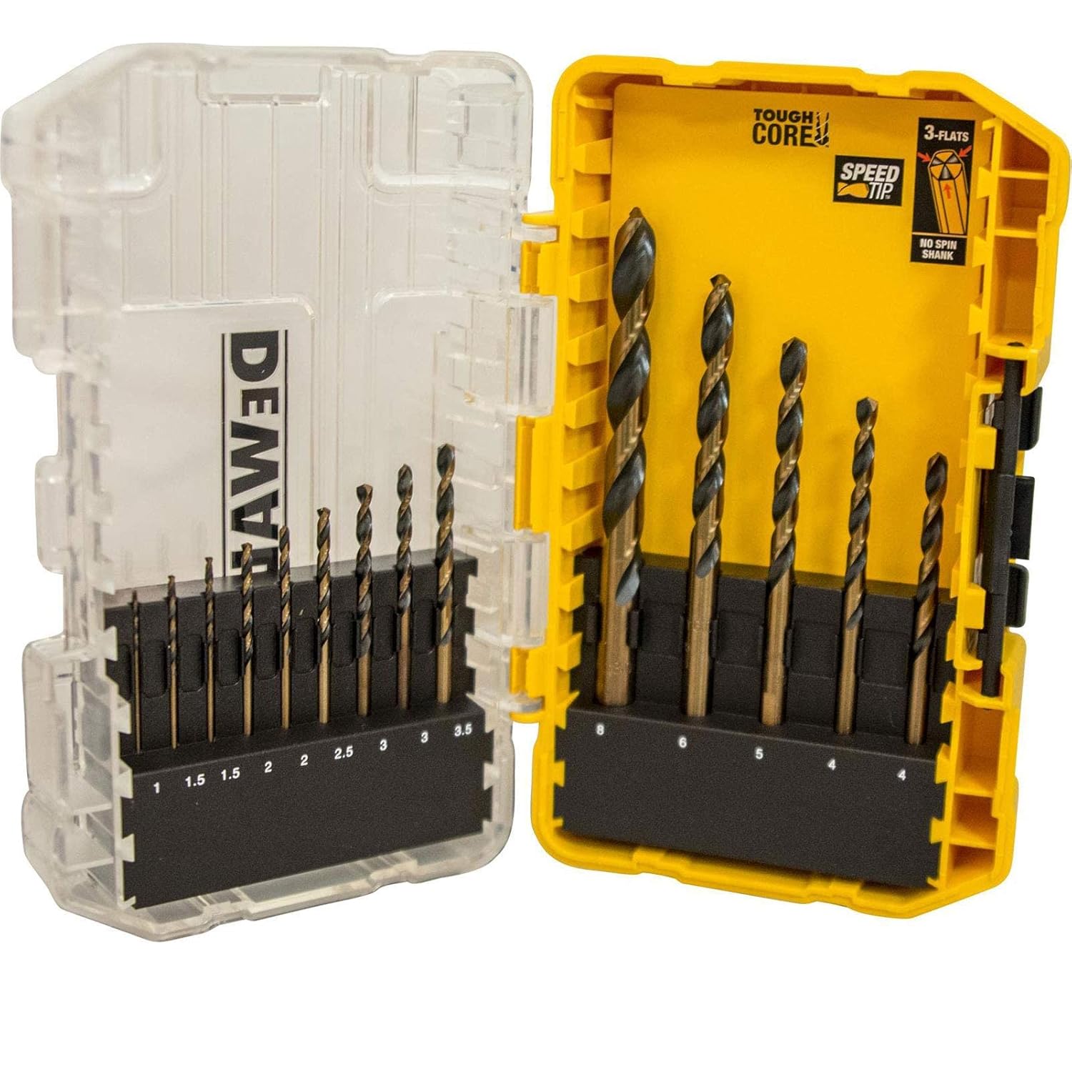 Dewalt HSS-G Black & Gold DT70727 zestaw wierteł do metalu (14-częściowy)