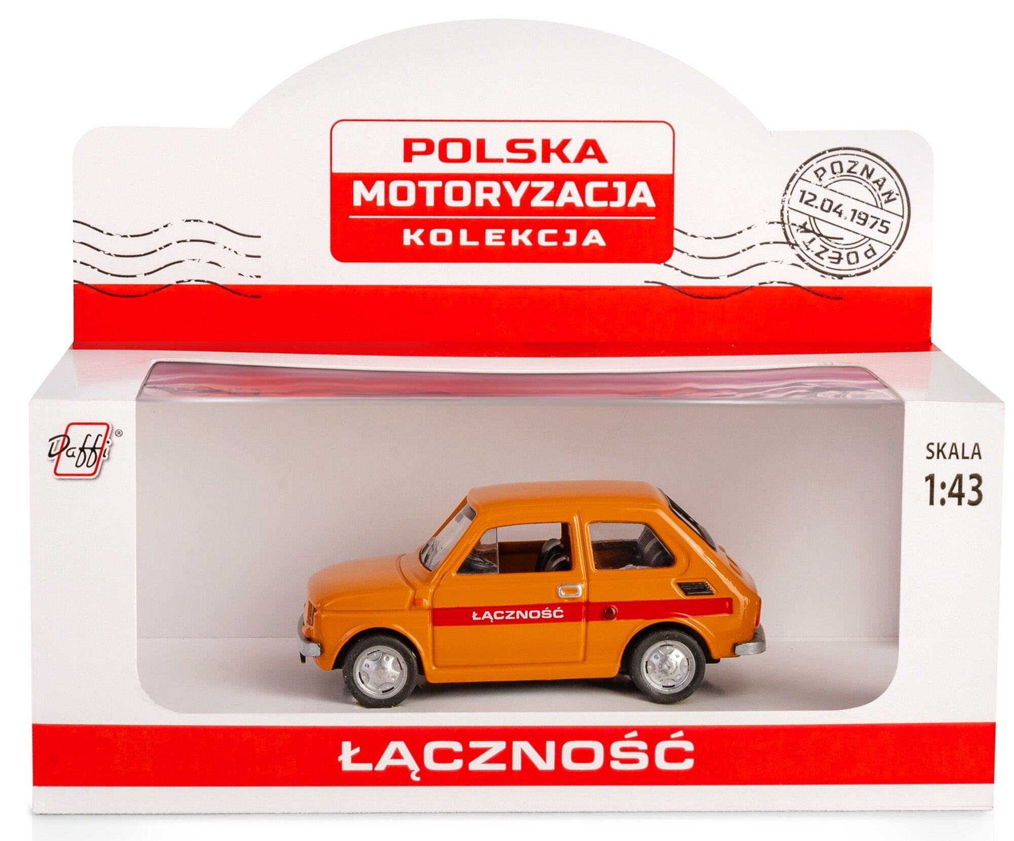 Samochód DAFFI Kolekcja Polskiej Motoryzacji Fiat 126P Łączność K-599