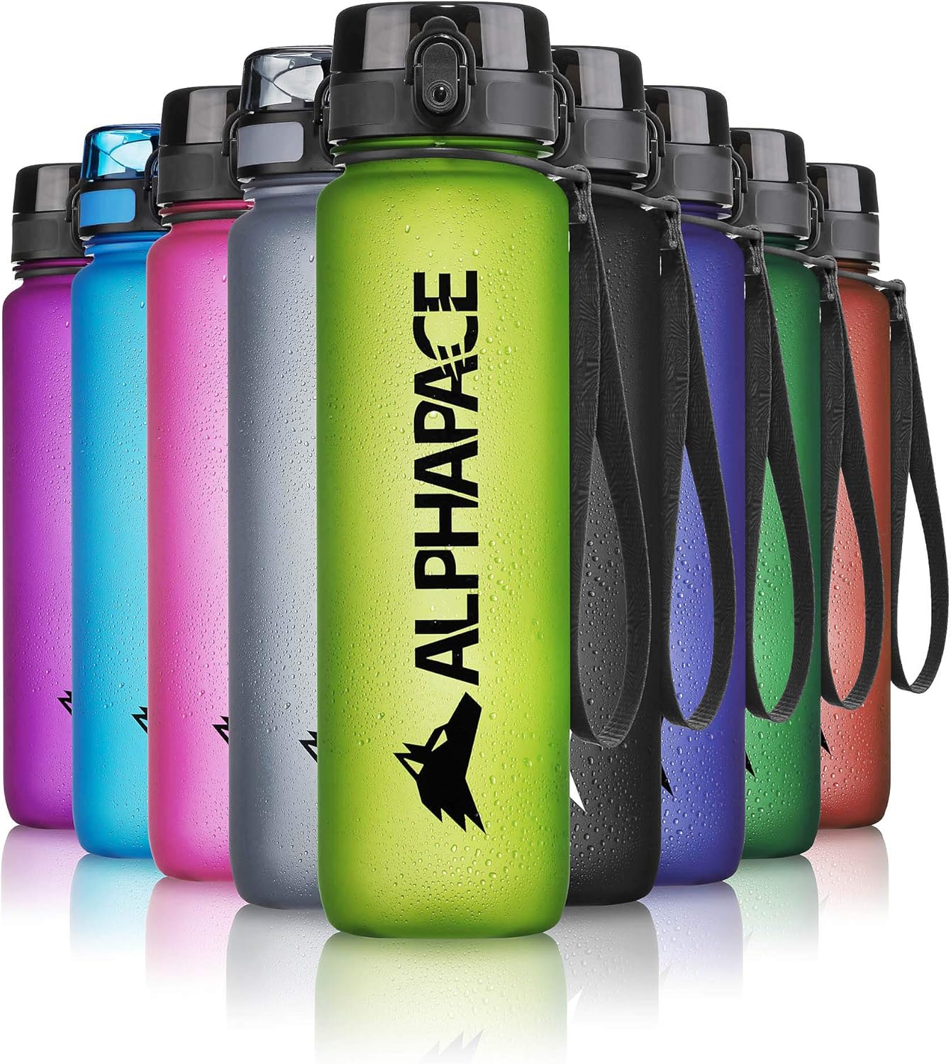 ALPHAPACE Bidon sportowy, bez BPA, 0.35 L (różne kolory)