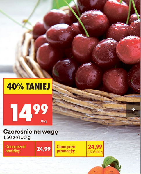Czereśnie na wagę, 1KG