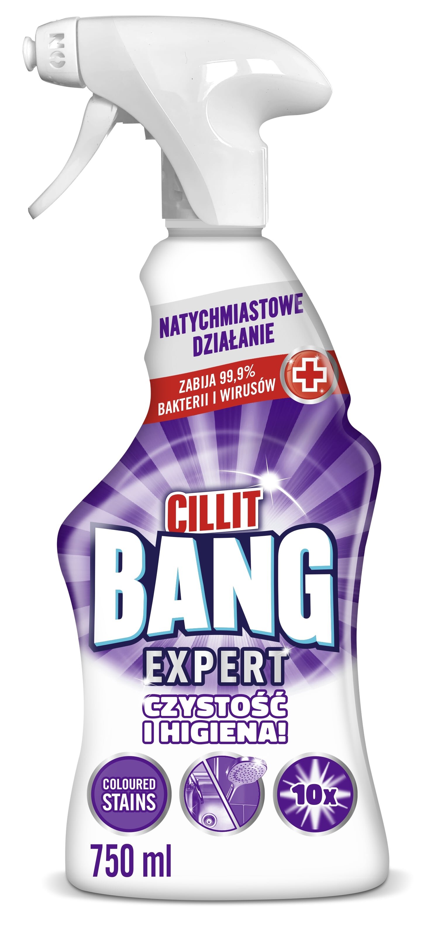 Płyn do czyszczenia łazienki CILLIT BANG Wybielanie i higiena 750 ml (przy zakupie 3 op.)