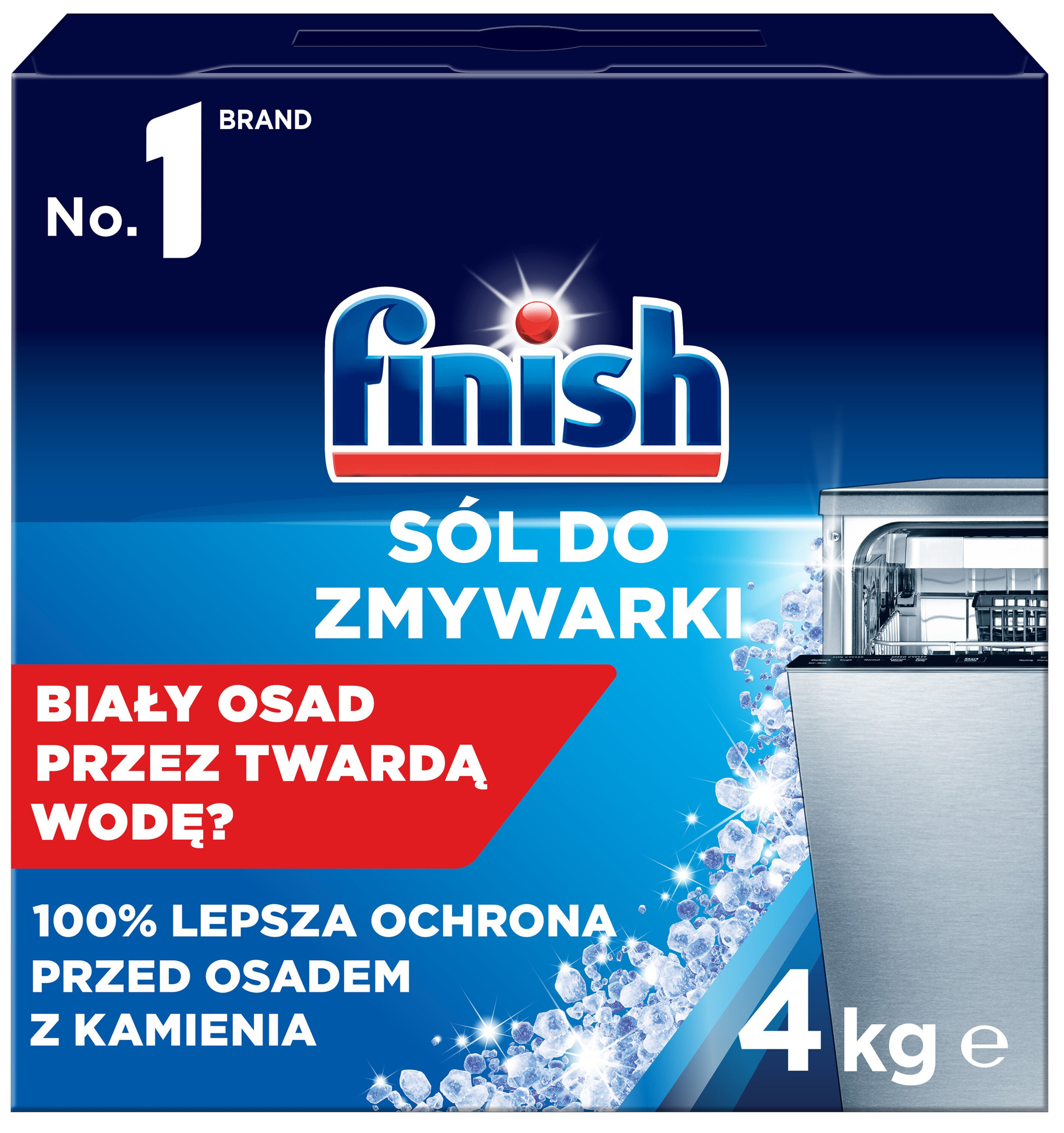 Sól do zmywarek FINISH 4 kg (1+1 GRATiS)