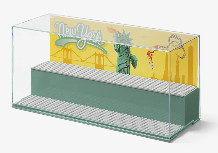 Gablotka LEGO, LEGO PLAY & DISPLAY CASE NEW YORK, zielony