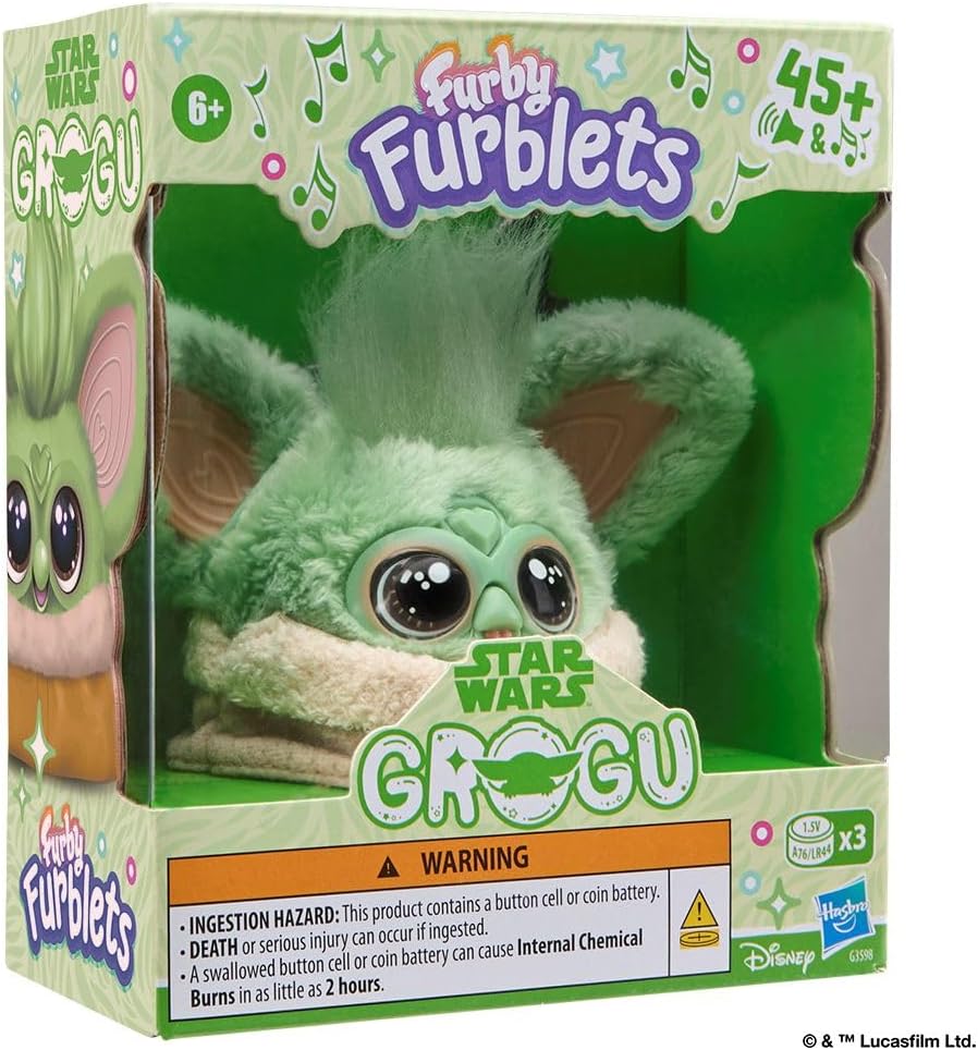 Furby Furblets STAR WARS™ Grogu, pluszowa elektroniczna zabawka kolekcjonerska, na oficjalnej licencji