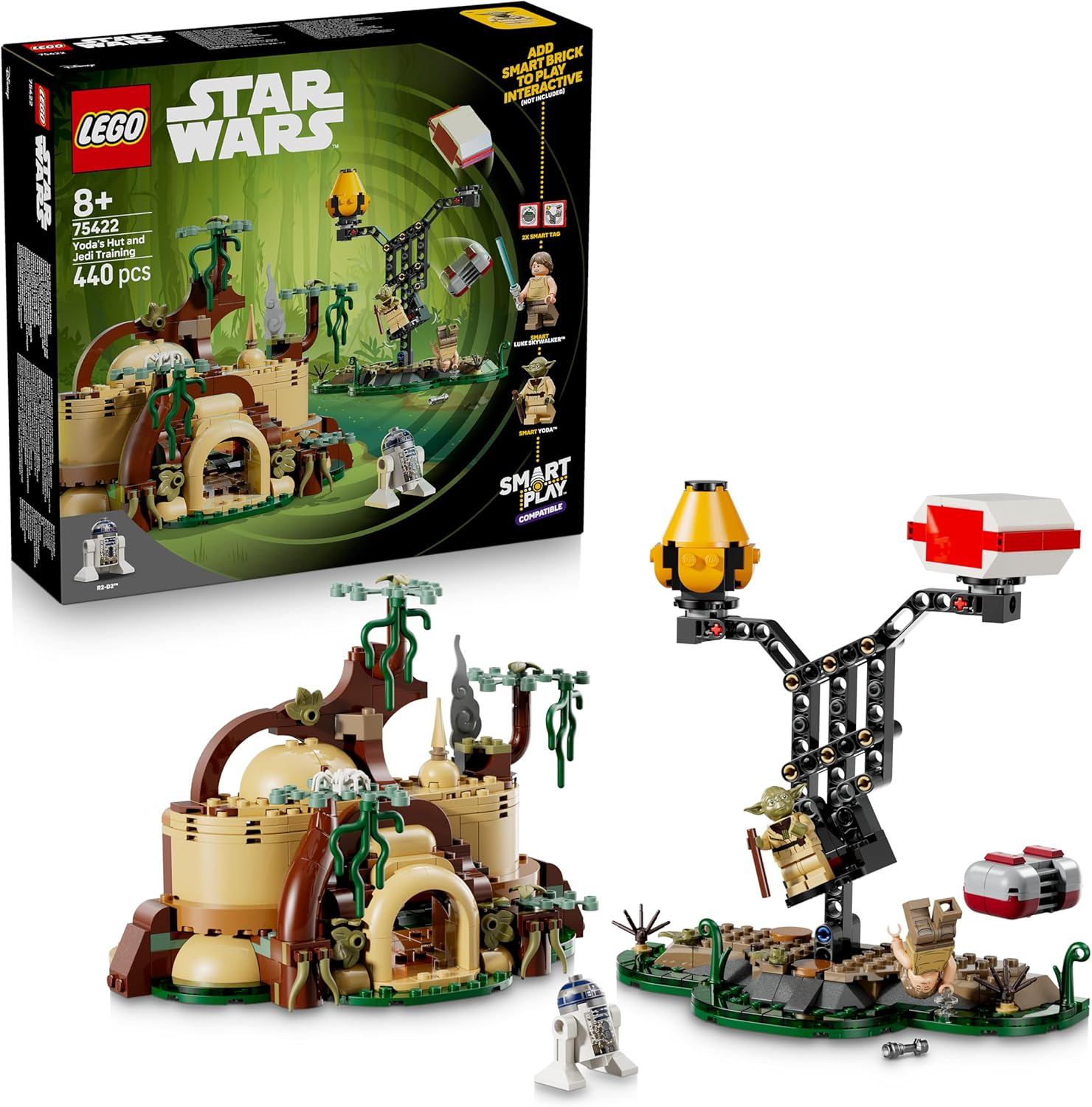 Klocki LEGO Star Wars 75422 SMART Play: Chatka Yody i szkolenie Jedi