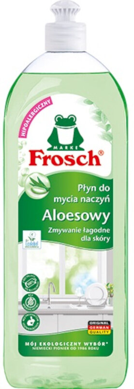 Płyn do mycia naczyń FROSCH Aloesowy lub Limonkowy, 750 ml (przy zakupie 3 op.)