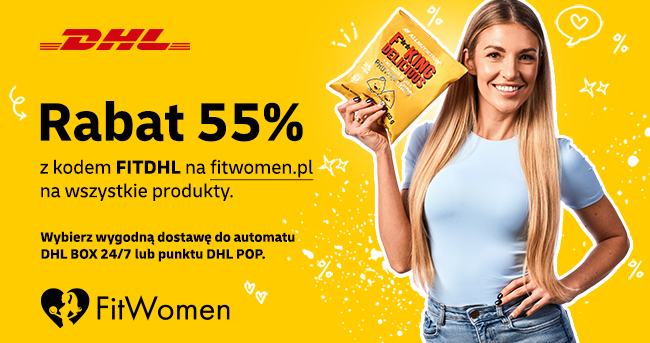 Rabat 55% na wszystkie produkty na fitwomen.pl od HDL