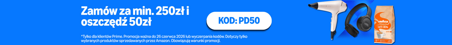 RABAT 50 PLN przy zamówieniu produktów za min. 250 PLN (od razu) - AMAZON