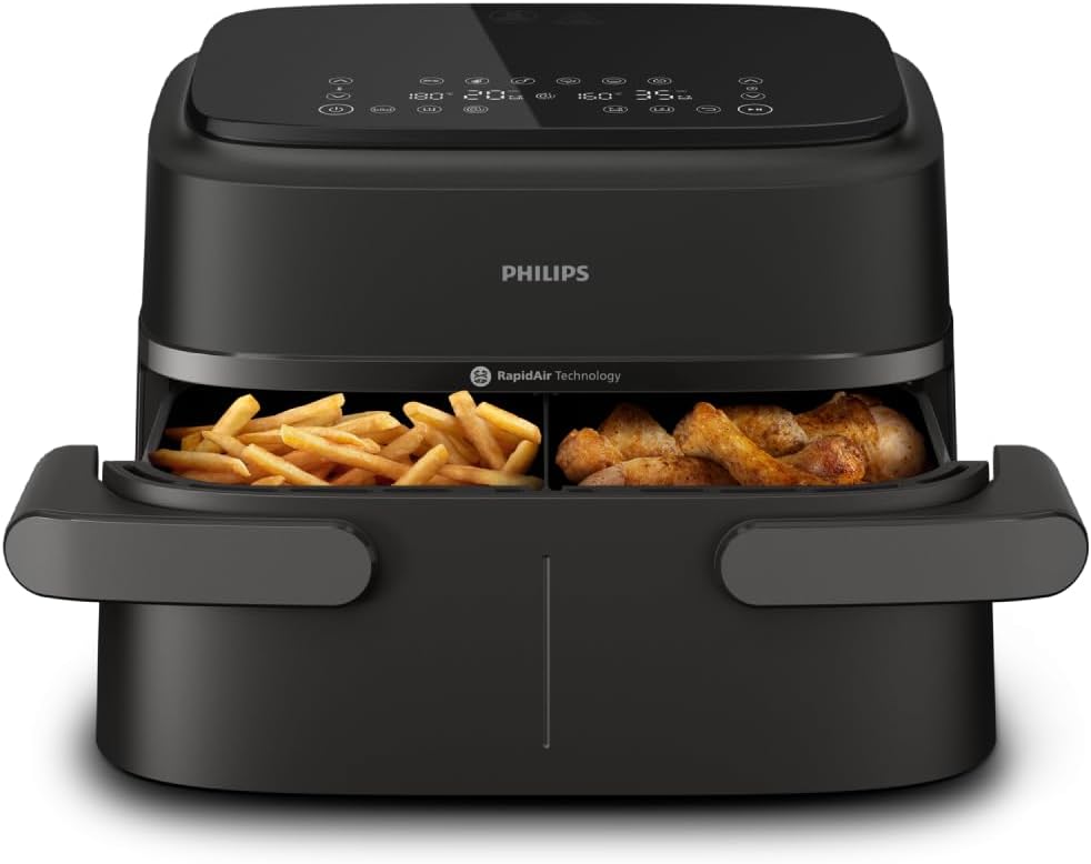 Philips Dual Basket Airfryer z serii 1000 - pojemność 7,1L, technologia RapidAir