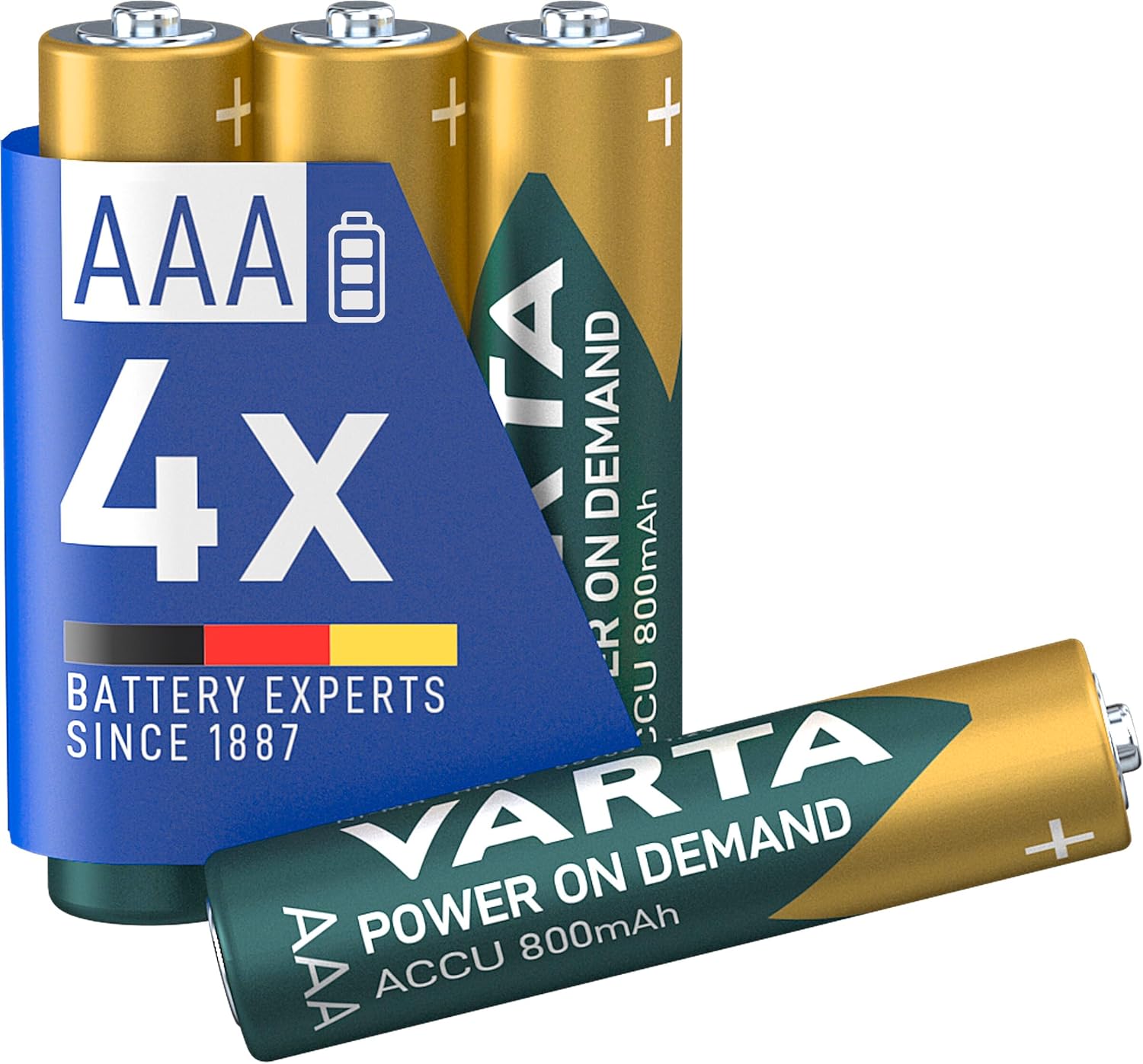 Akumulatorki Varta AAA, 800 mAh, 4 sztuki