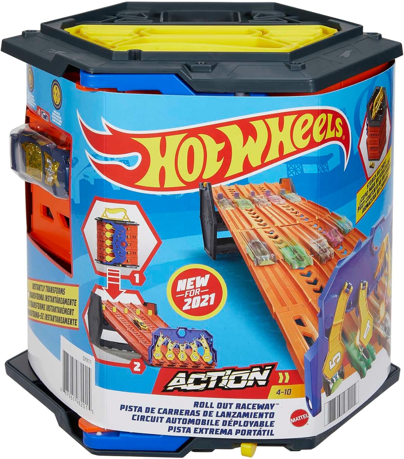 Hot Wheels HGK41 - Zestaw torów wyścigowych, 5-pasmowy