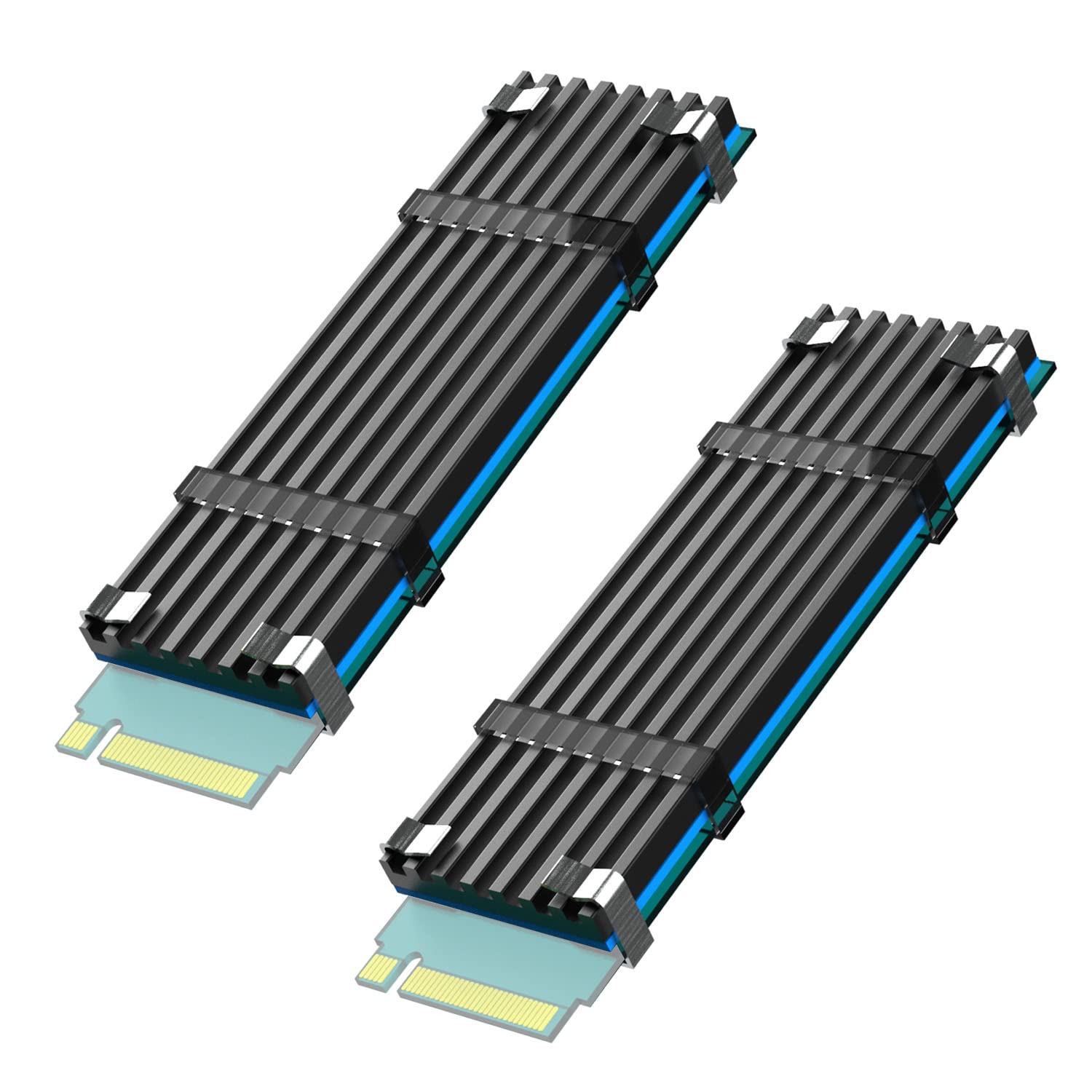2x GLOTRENDS Radiator M.2 dla 2280 M.2 SSD