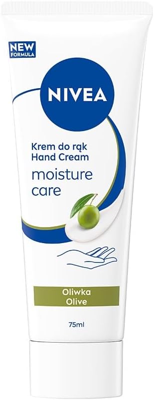 NIVEA Moisture Care Nawilżający krem do rąk z ekstraktem z oliwek, 75 ml