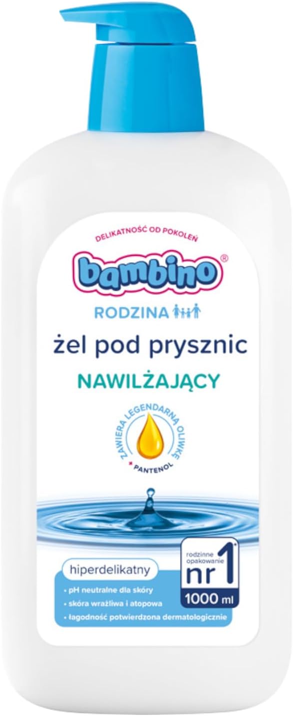 Bambino Rodzina, Żel pod prysznic nawilżający, 1000 ml