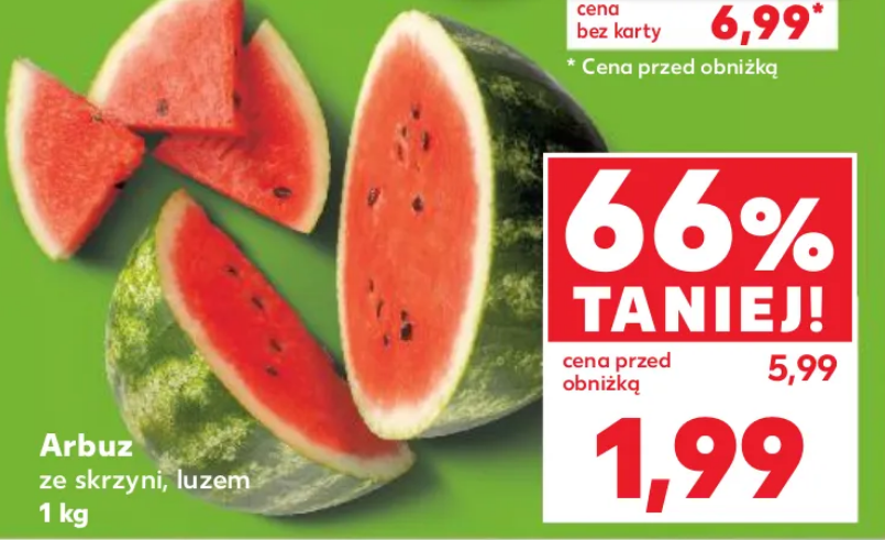 Arbuz ze skrzyni, luzem, 1 KG - KAUFLAND
