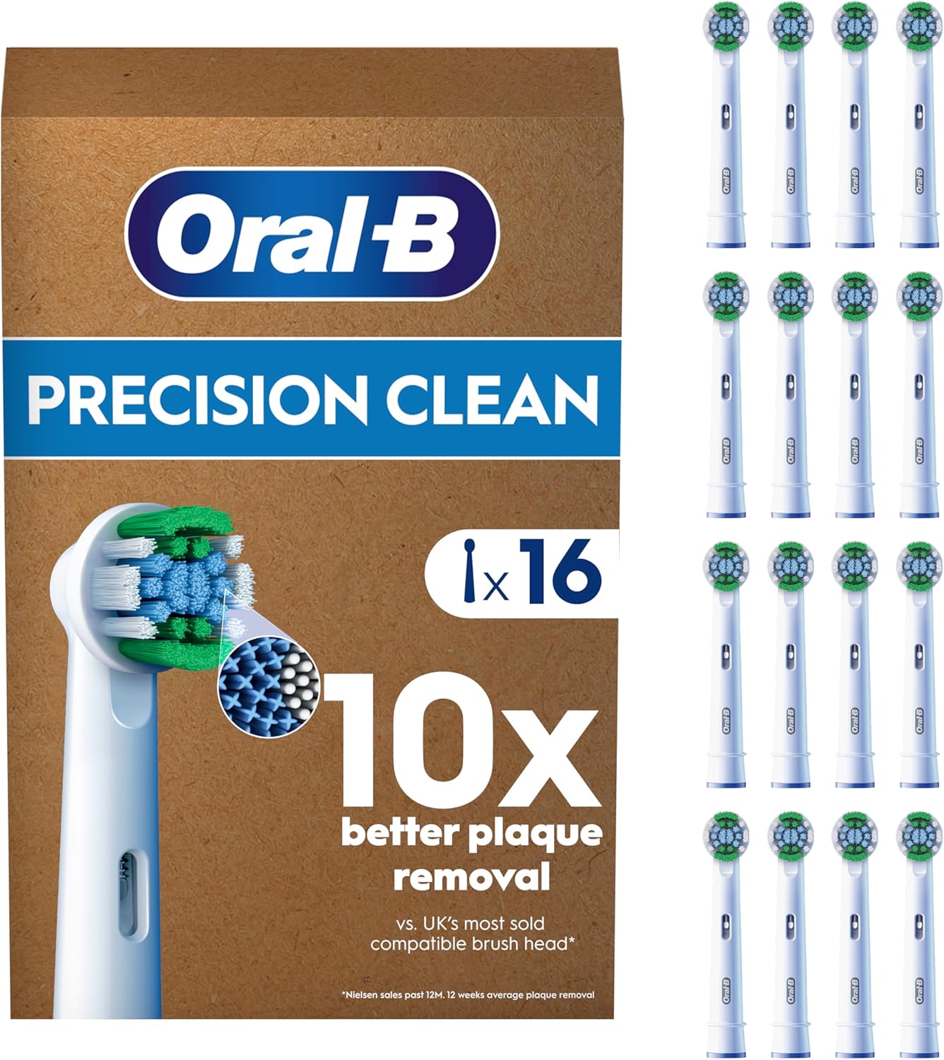 Oral-B Pro Precision Clean Końcówki do szczoteczek elektrycznych, 16 sztuk