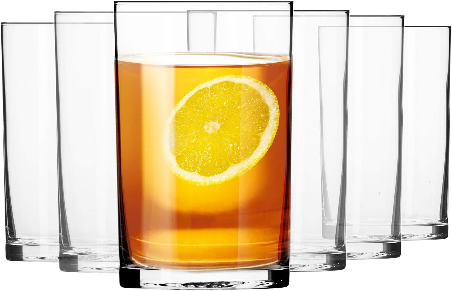 KROSNO Rozchylane Szklanki do Herbaty i Wody Basic, Zestaw 6 x 270 ml
