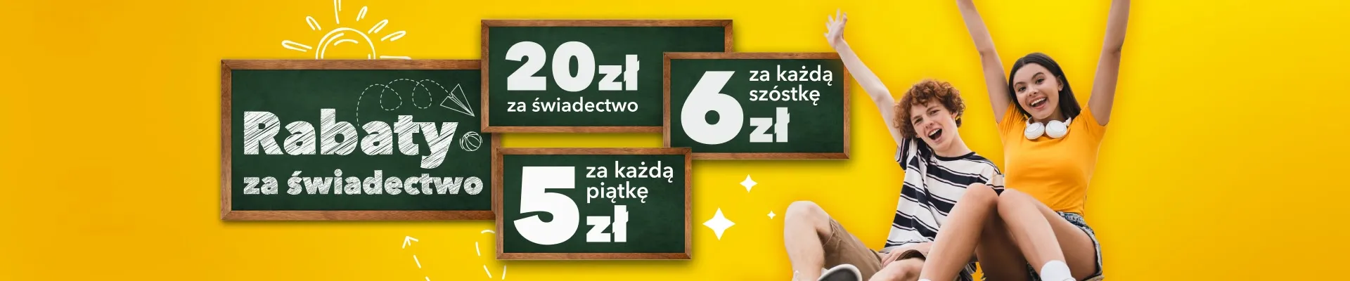 RABATY za świadectwo w Media Expert, MWZ. 300 PLN