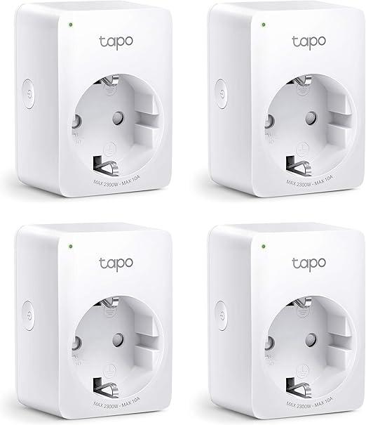 4 sztuki Tp-Link Tapo P100 Gniazdka Smart, Biały, 2300W