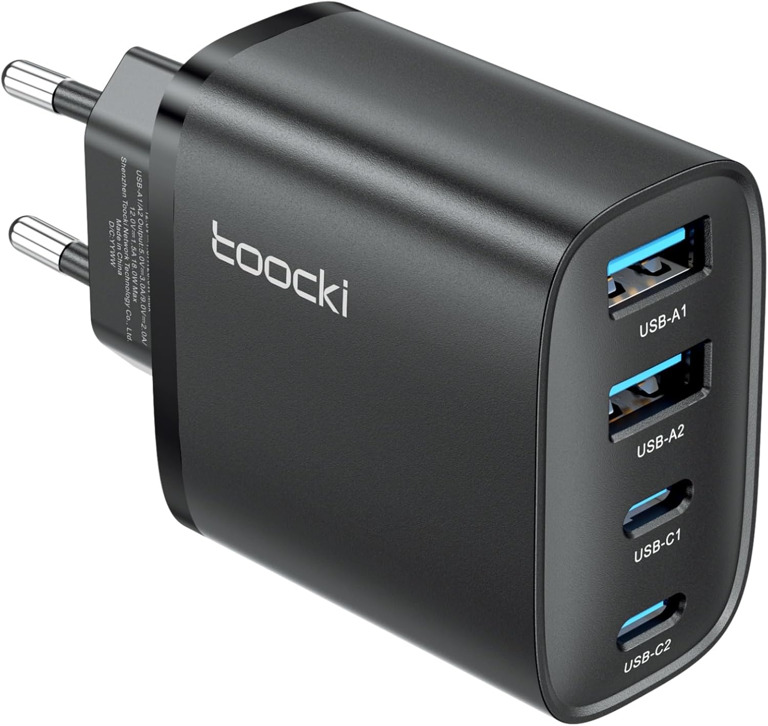 Toocki ładowarka USB C, 40 W, 4-portowa