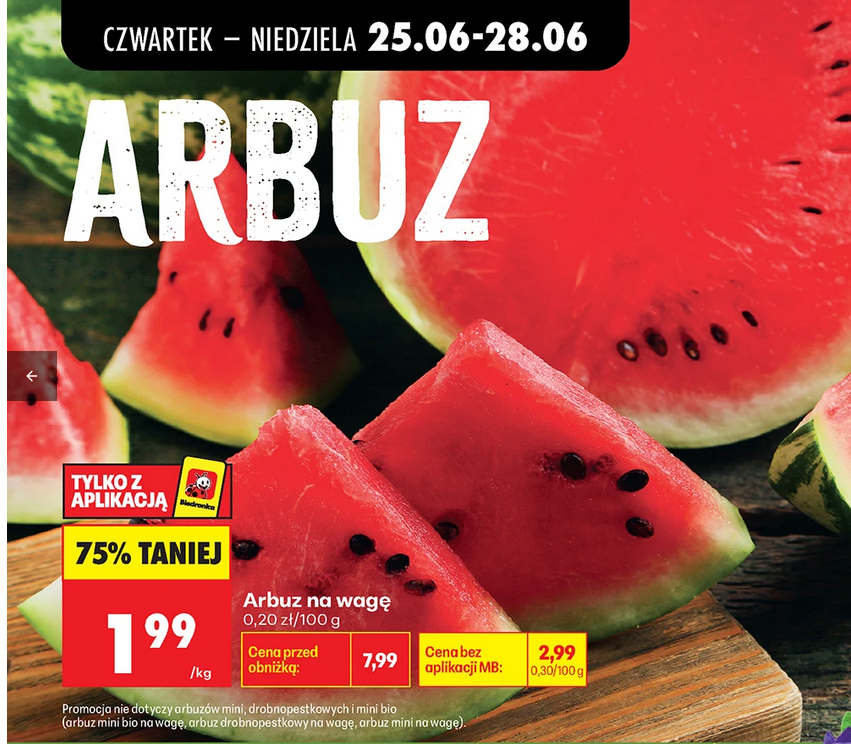 Arbuz na wagę, 1 KG