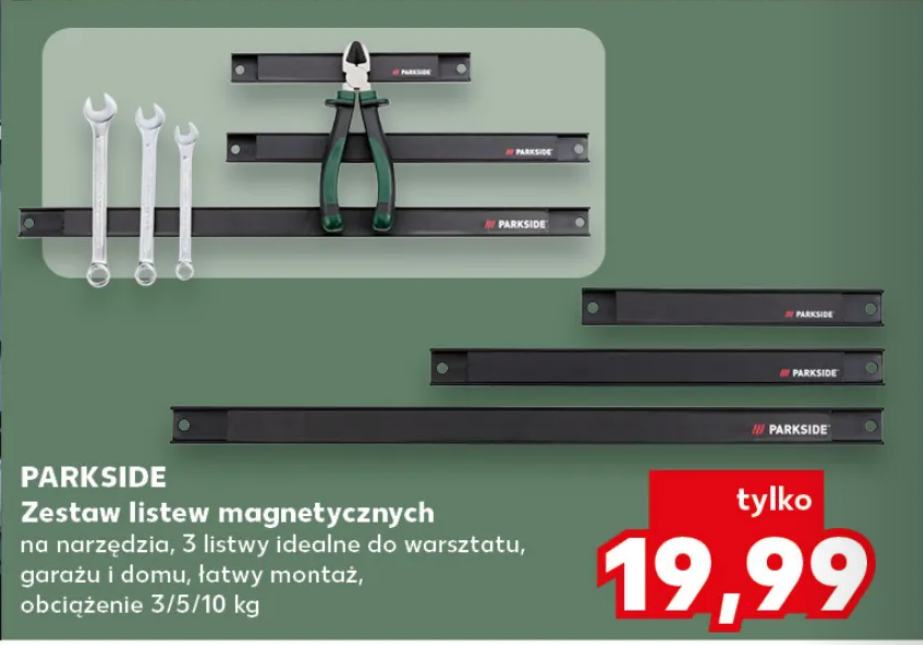 PARKSIDE Zestaw 3 listew magnetycznych do warsztatu, 3/5/10 kg