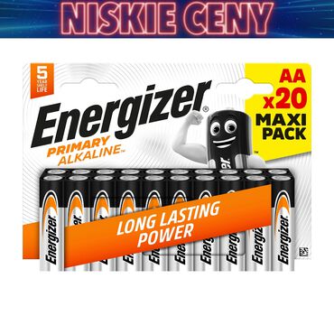 Baterie alkaliczne Energizer Primary Alkaline AA, 20 szt. (przy zakupie 2 op.) - możliwe 30.99 za 40 szt opis