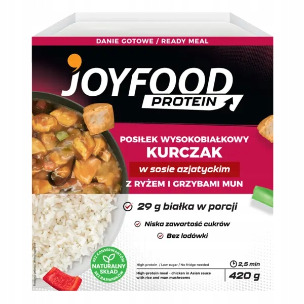 Joyfood Protein Posiłek wysokobiałkowy - kurczak w sosie azjatyckim 420g