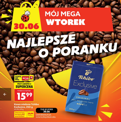 Kawa mielona Tchibo Exlusie, 250g (przy zakupie 2 op.)