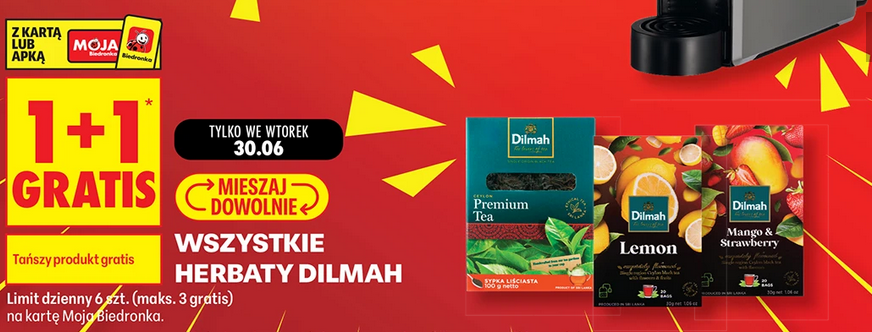 Wszystkie herbaty DiLMAH (1+1 GRATIS)