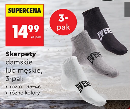 3 PARY - Skarpety męskie lub damskie EVERLAST, różne kolory, rozm. 35-46