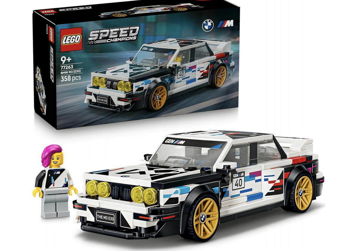 PRZEDSPRZEDAŻ klocki LEGO Speed Champions 77263 BMW M3 E30 (05.08)