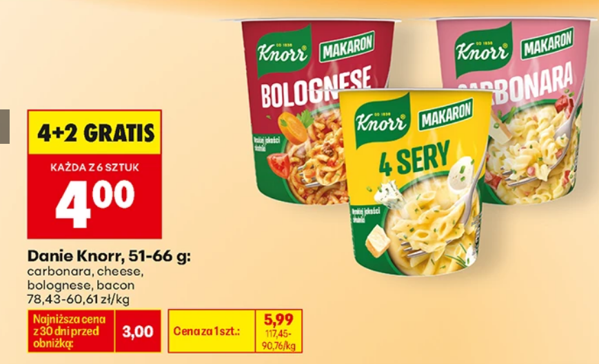 Danie KNORR, 51-66g (4+2 GRATIS)