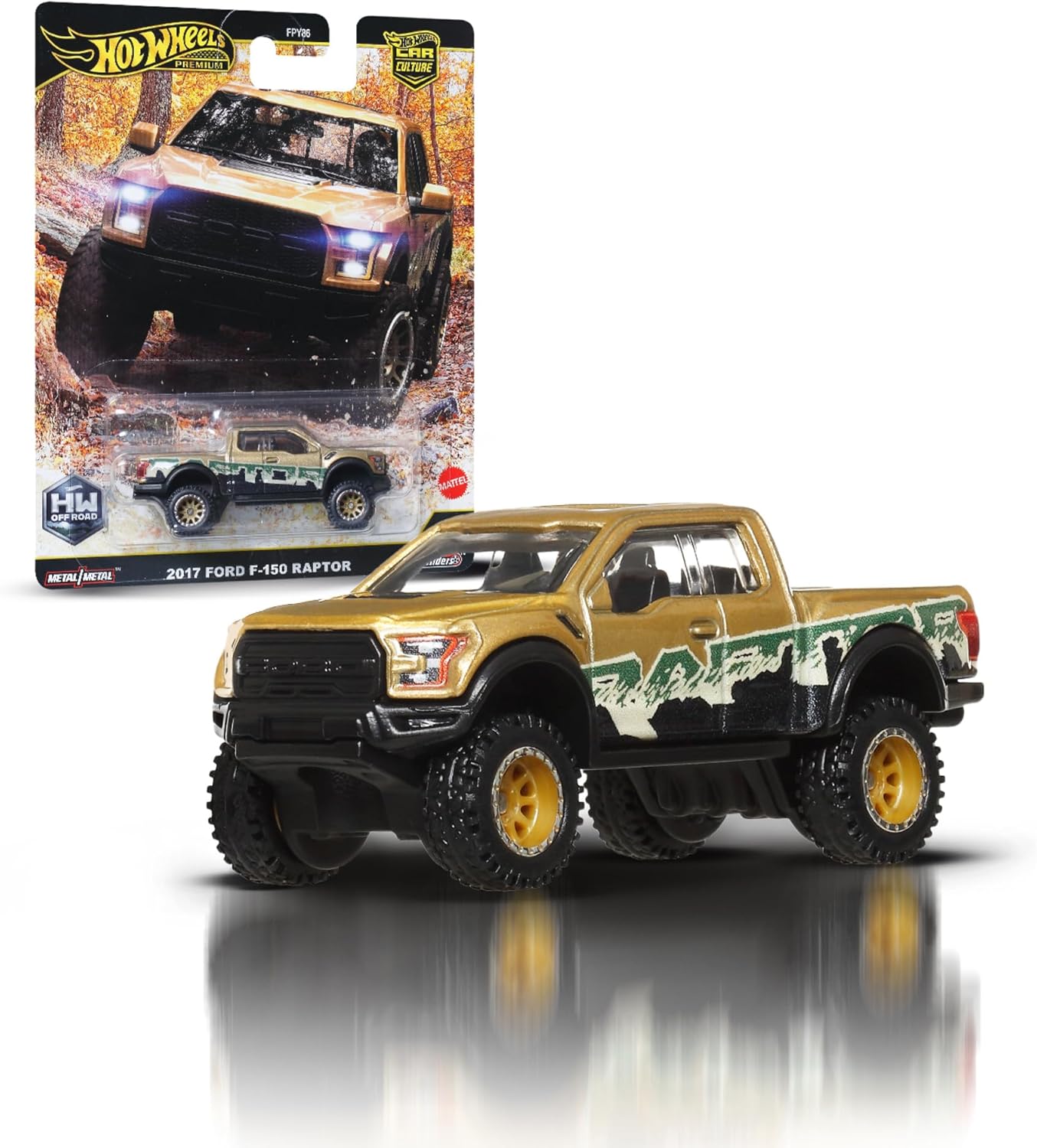 Hot Wheels Premium Car Culture Kultowe auta Off Road ’17 Ford F150 Raptor