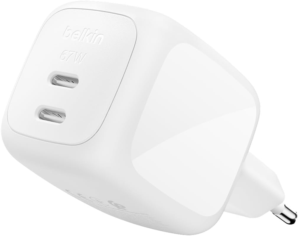 Belkin SmartProtect 2-portowa Ładowarka USB-C 67 W, GaN