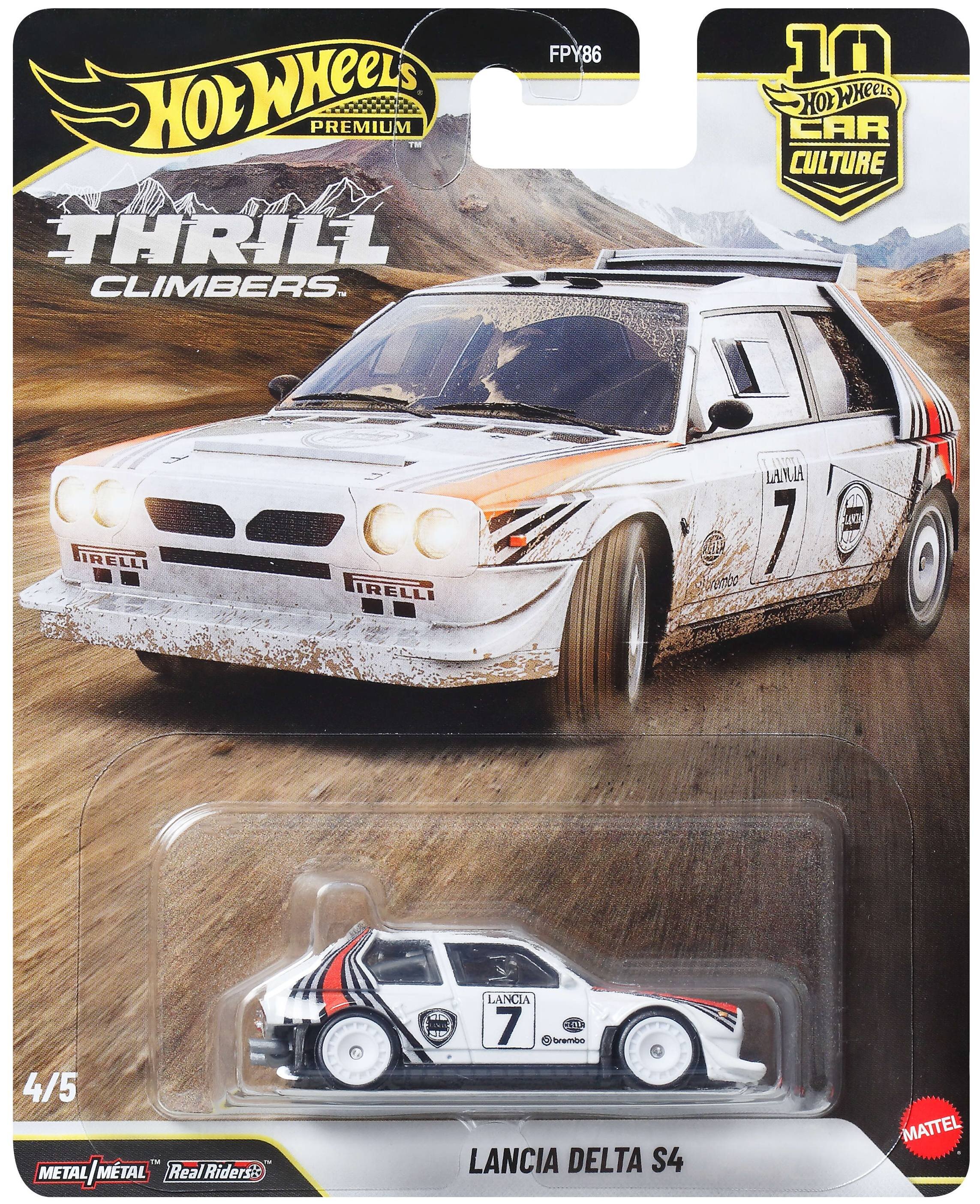 Samochód Hot Wheels Premium Kultowe Auta Lancia Delta JKF01