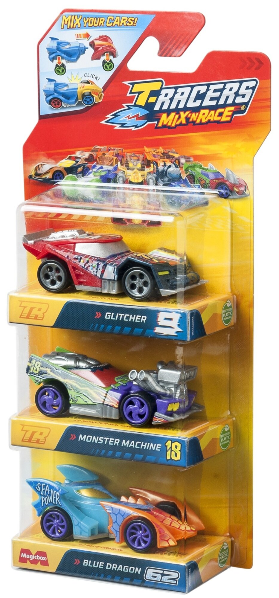 Zestaw pojazdów T-RACERS Mix’n Race PTR7V316IN00