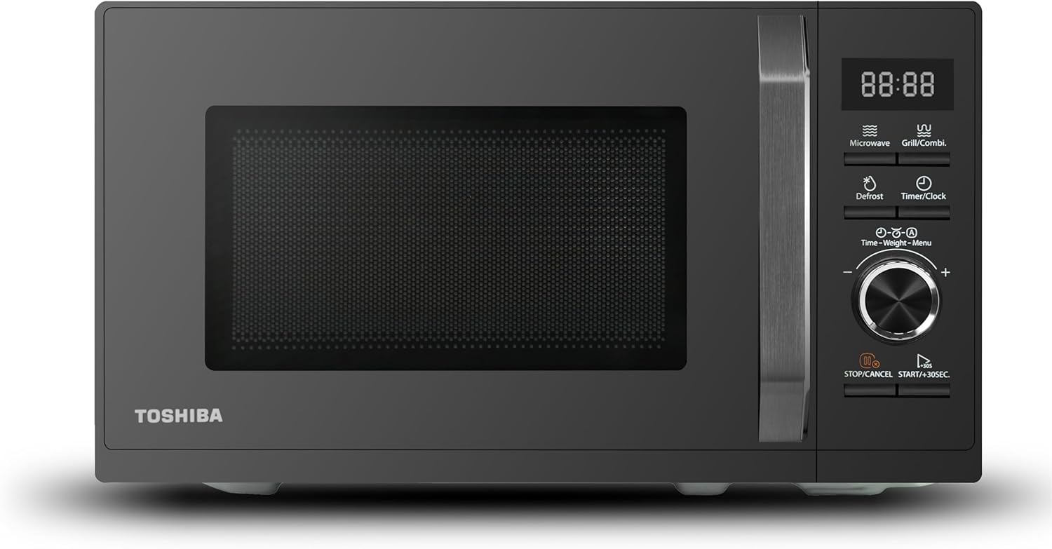 Toshiba MW3-AG20PE (BK) kuchenka mikrofalowa z grillem, 20 L