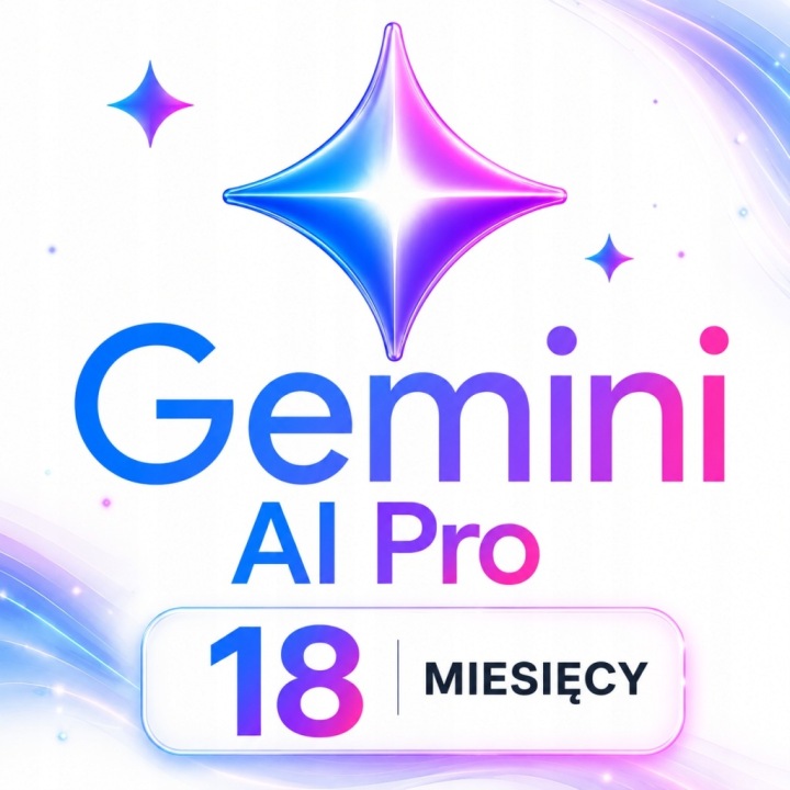 Google Gemini AI Pro, 5 TB chmura, 18 miesięcy - link aktywacyjny - od KeysPremium