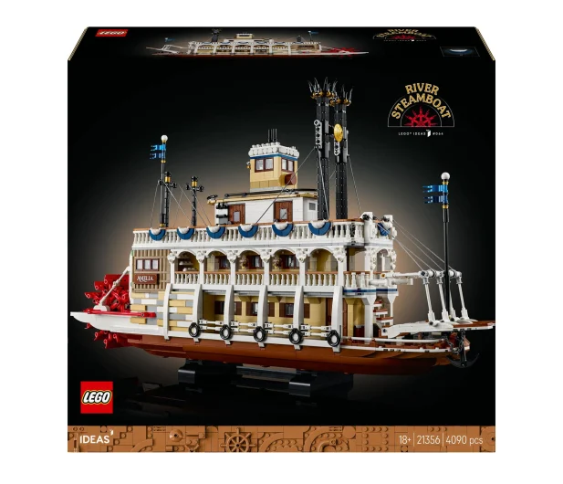 Klocki LEGO Ideas 21356 Parowiec rzeczny