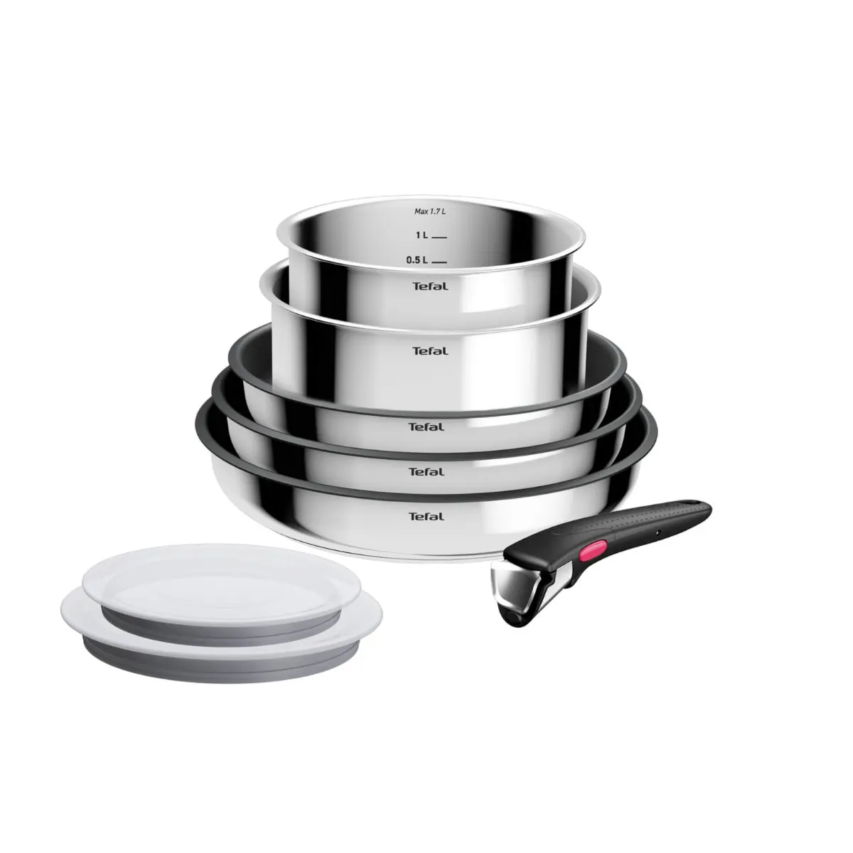 Zestaw patelni i garnków Tefal Ingenio Cook Eat - 8 elementów