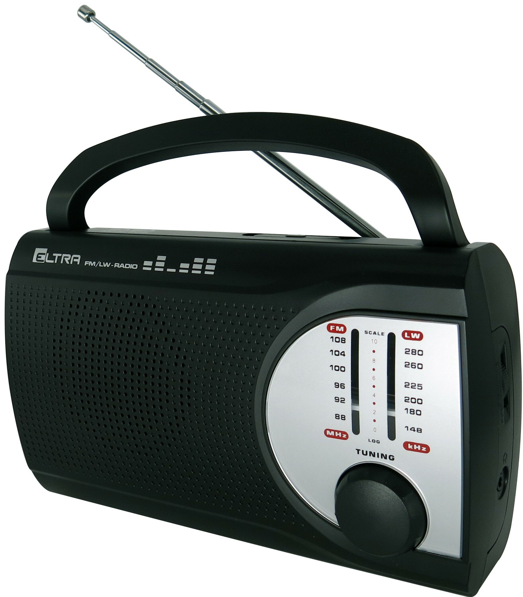 Radio ELTRA Audiox Basia Czarne, Analogowe, Tuner FM/LW, Wejścia słuchawkowe Mini-jack 3.5mm, Zasilanie Bateryjno-sieciowe