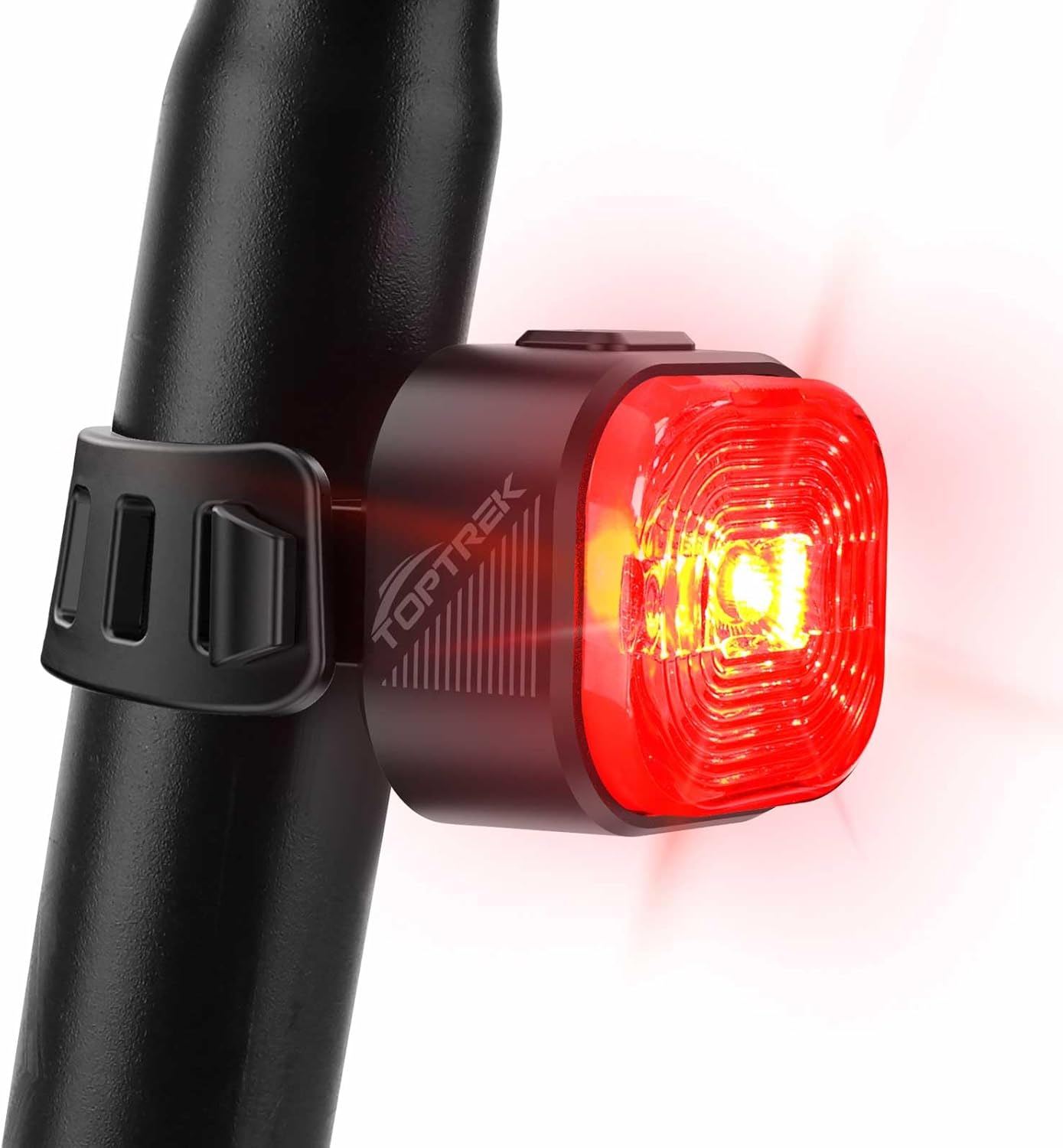 Tylne światło rowerowe LED TopTrek, czas pracy 13 h