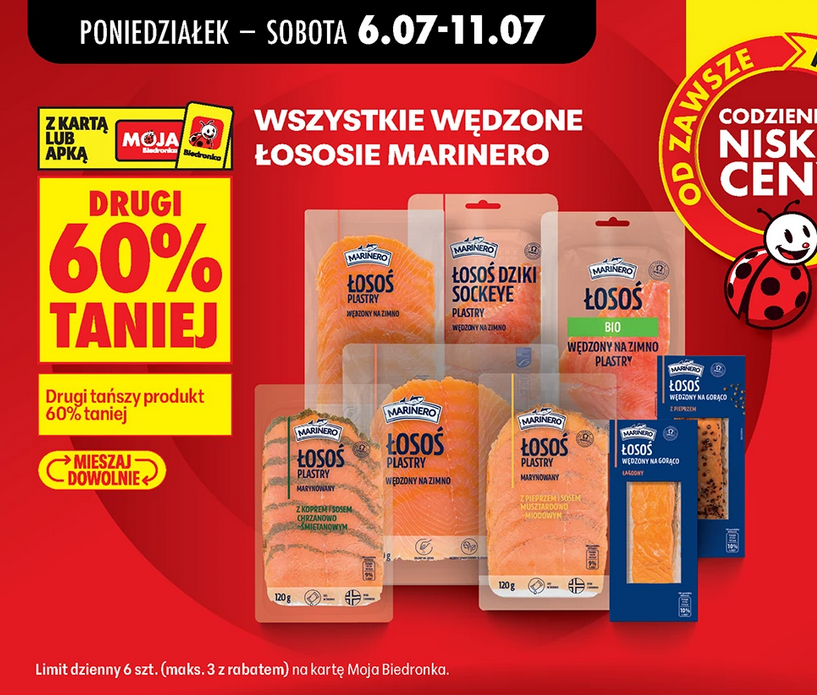Wszystkie wędzone łosocie MARINERO (drugi 60% taniej)